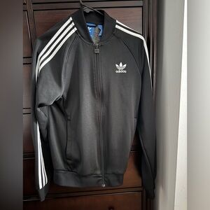 Adidas classic track jacket - Black & White w/ iconic treefoil logo